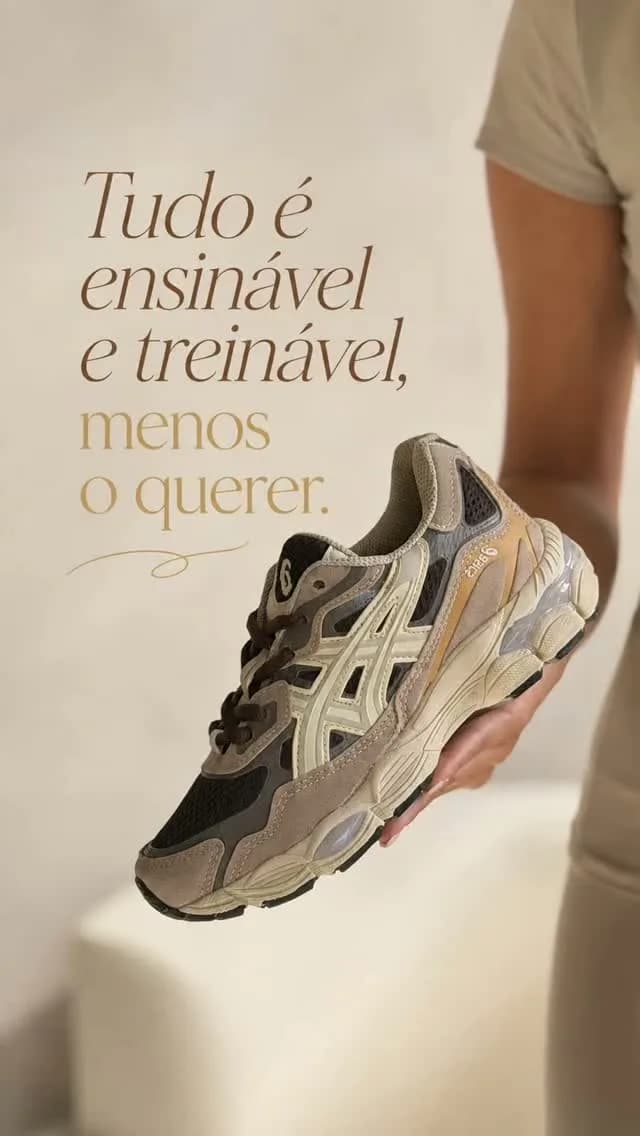Asics Gel bege e marrom